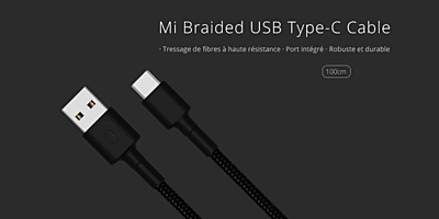 Mi Braided USB Type-C Cable 100cm