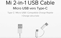 Mi 2-In-1 USB Cable (Micro USB To Type C) 100cm Mi 2-In-1 USB Cable (Micro USB To Type C) 100cm