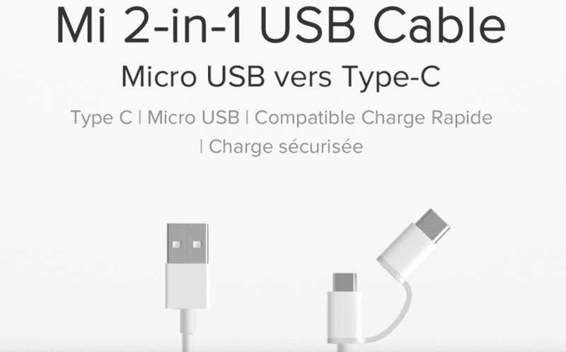 Mi 2-In-1 USB Cable (Micro USB To Type C) 100cm Mi 2-In-1 USB Cable (Micro USB To Type C) 100cm