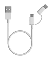 Mi 2-In-1 USB Cable (Micro USB To Type C) 30cm