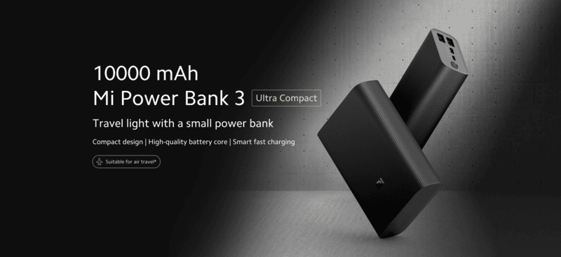 10000mAh Mi Power Bank 3 Ultra Compact